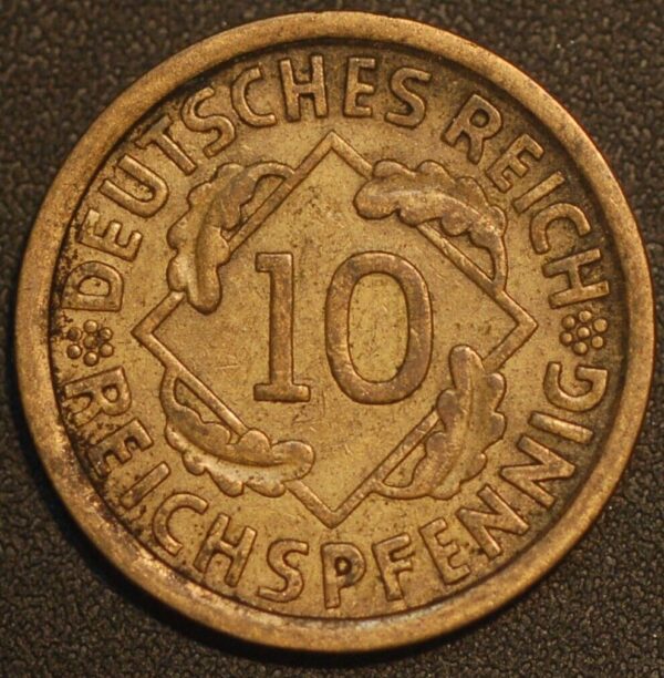 Germany Weimar Republic 10 Reichspfennig 1931 A KM# 40