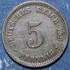 Germany Empire 5 Pfennig 1897 D KM# 11