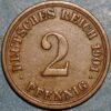 Germany 2 Pfennig 1904 A Wilhelm II KM# 16