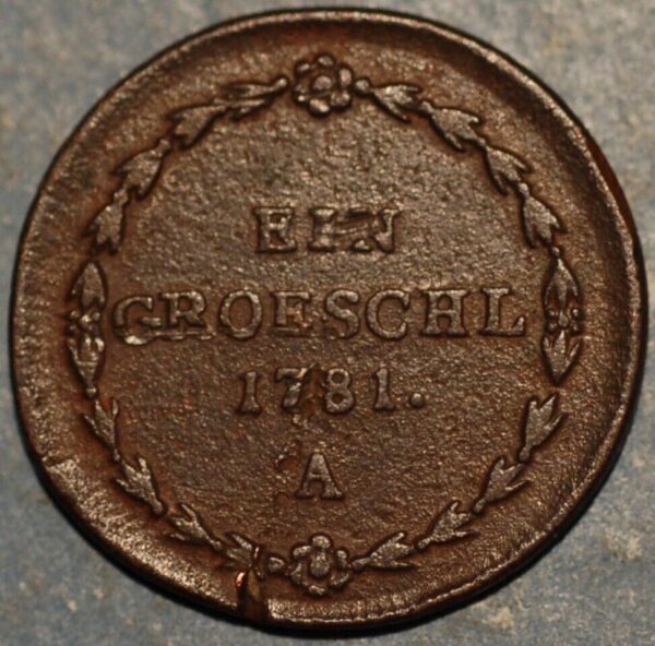 Bohemia EIN Groeschl  Josef II 1781 A cooper KM#818