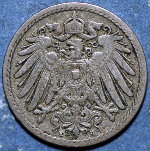 Germany Empire 5 Pfennig 1893 E KM#11 - Image 2