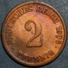 Germany 2 Pfennig 1906 G Wilhelm II KM# 16
