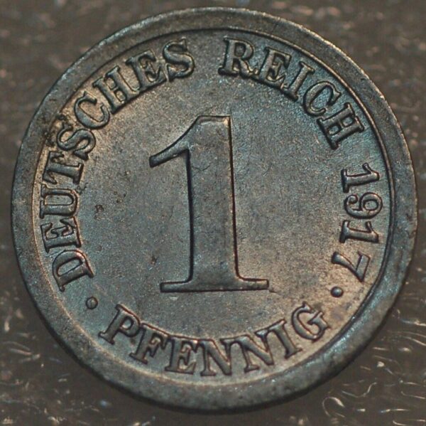 Germany 1 Pfennig 1917 J