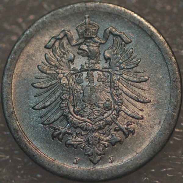 Germany 1 Pfennig 1917 J - Image 2