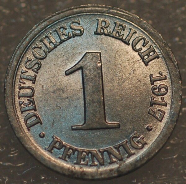 Germany 1 Pfennig 1917 D