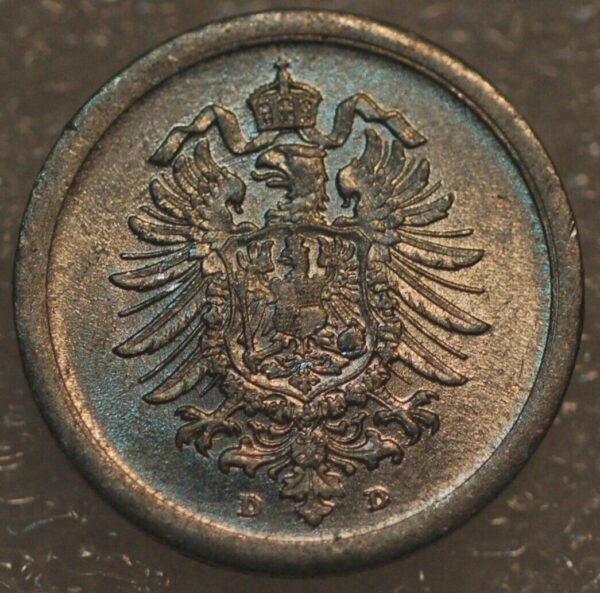 Germany 1 Pfennig 1917 D - Image 2