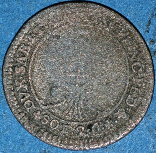 Italian States Savoy Carlo Emanuele III 1755-58 2.6 Soldi Billon KM#43