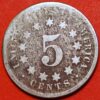 5 Cents 1867 Shield Nickel without rays KM# 97 United States