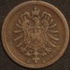 Germany 1 Pfennig 1874 A Wilhelm II KM# 1 - Image 2