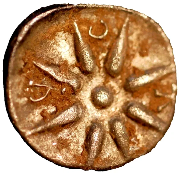 Illyria and central Greece Corcyra Amphora B.Star Kopkypai the rays Diobol 189-9 BMC 7. silver